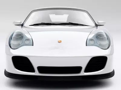 Porsche 911 Turbo 1975 Low-poly 3D model