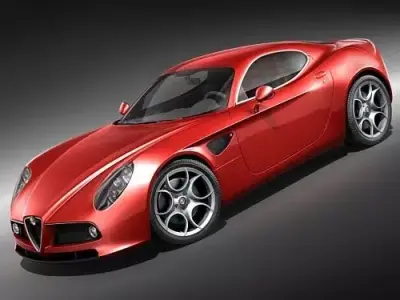 Alfa Romeo 8C Competizione HighPoly 3D model