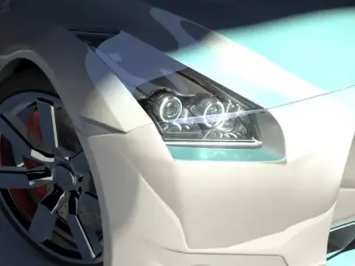 Nissan GT-R 2008 3D model