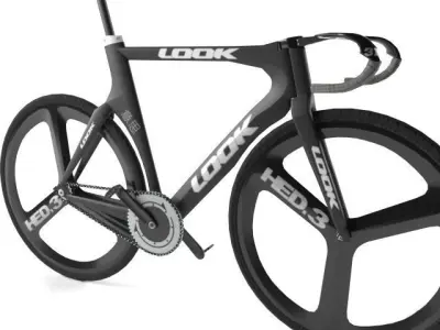 Road Bike Look Low-poly 3D model