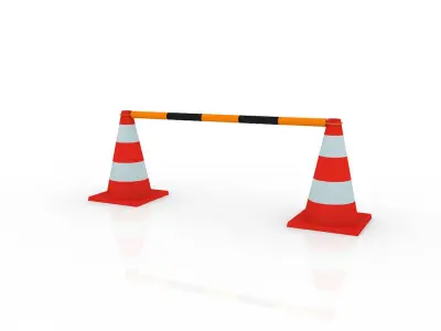 Road Safety Cone 3D model