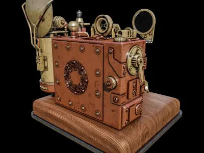 Steampunk Camera 3D model