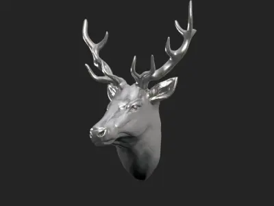 Deer Head 3D print model