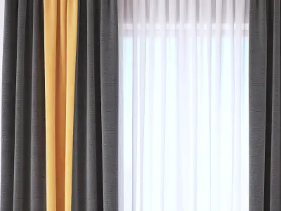 Set 105 Curtains 3D model