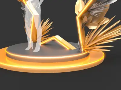 Empty Frame Back - Photocall 3 3D model