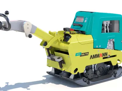 Ammann 55-75 Vibratory Reversible Plate PBR 3D model