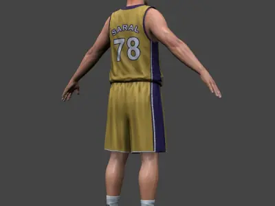 Basketball Player  V2 Low-poly 3D model