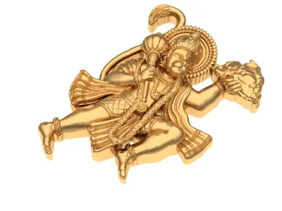 Hanuman pendant 3D print model