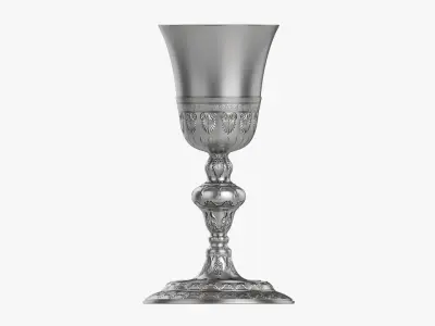 Old decorated chalice 3D model