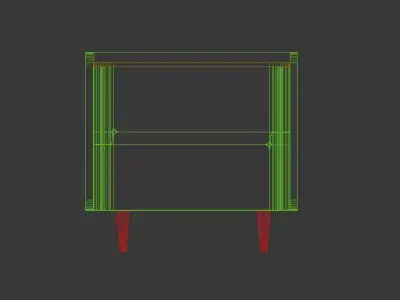 side table marble top Free low-poly 3D model