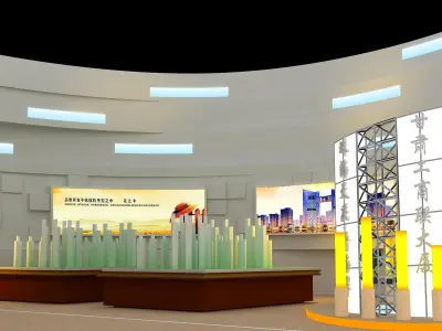 Exhibition - Area - 34X16-3DMAX2012-04 3D model
