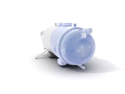 Industrial Pressure Vessel Model Pack Low-poly 3D model