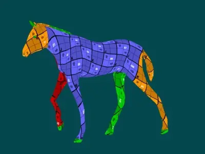 Foal Horse Animal Low-poly 3D model