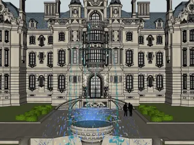 luxury classical royal residence  3D model