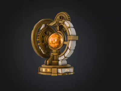 Astral Orrery Low-poly 3D model