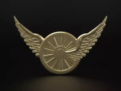 Wheel And Wings 3D print model