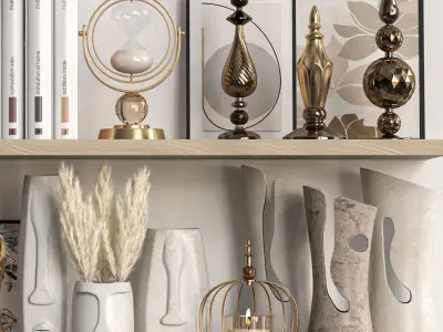 decorative set 57 3D model purchase