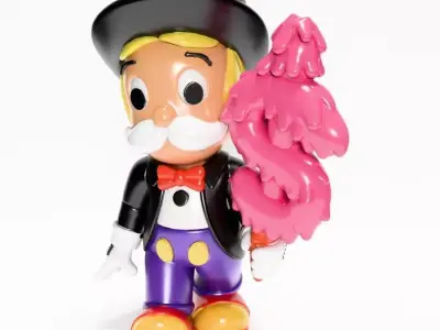 Richie Rich mash-up Monopoly Mickey Mouse toy 3D print model
