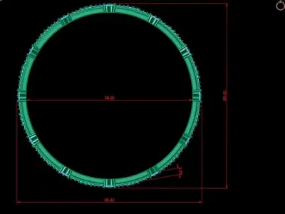 Diamond Jewelry Bangle Bracelet 3D print model get