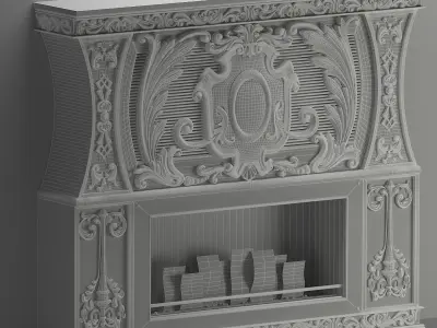 Classic Fireplace 3D model