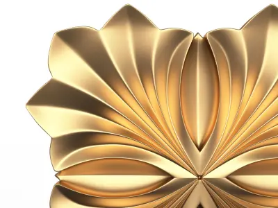Rosette Carved Decoration CNC 016 Low-poly 3D model