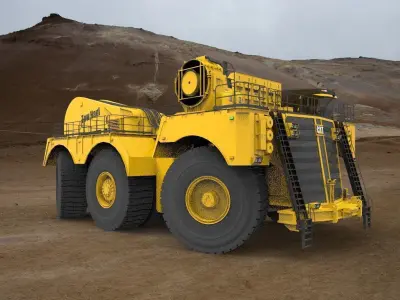 Tow haul truck 3D model