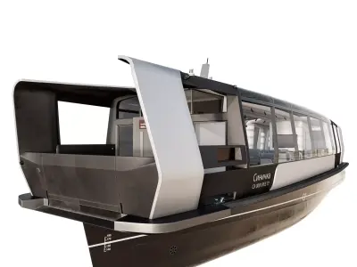 Electric River Tram 3D model