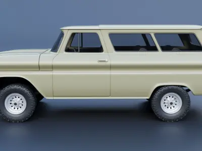 Chevrolet Suburban 1965  3D print model
