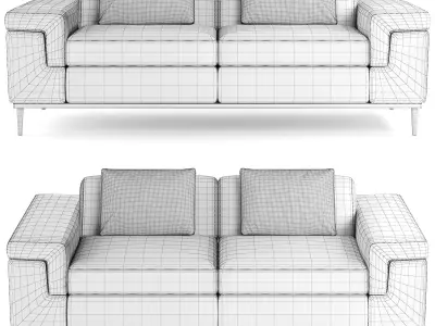 MD Luxury Sofa 002 3D model