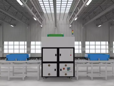 The big box rotating machine 3D model