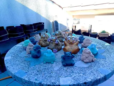 Happy fat animals collection - Print in place 3D print model