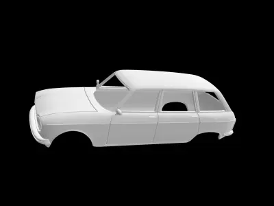 Peugeot 204 Break 3D print model