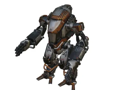 SCI FI ROBOT Low-poly 3D model