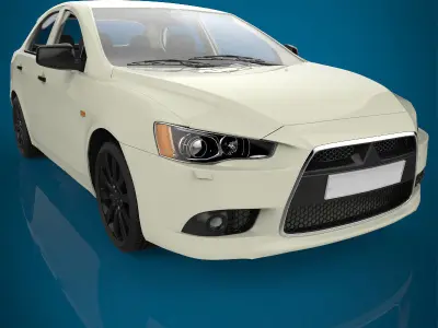 Sedan car 3D model shop