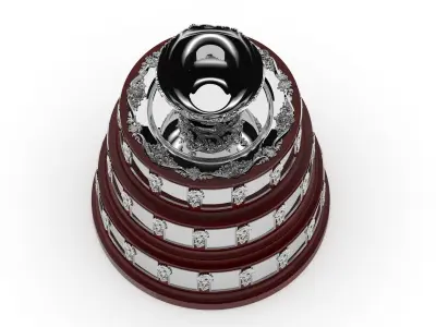 Davis Cup Trophy 3D model