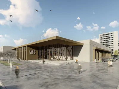 ICE RINK 3D SCENE PROJECT 3D model