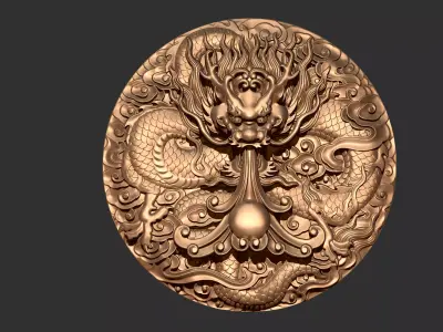 dragon bronze 3D print model