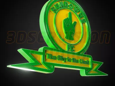 Mamelodi Sundowns logo - Cinematic - 3D print 3D model