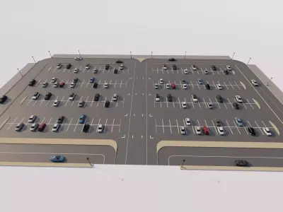 Parking-Parking Lot  3D model