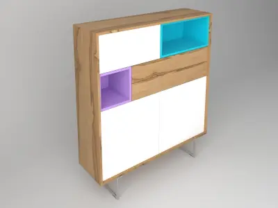  MODERN MINIMAL CABINET 3D model
