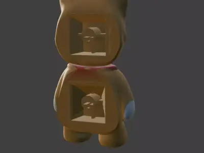3d model of keychain  3D print model