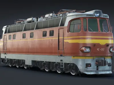 ChS4 Locomotive Low-poly 3D model