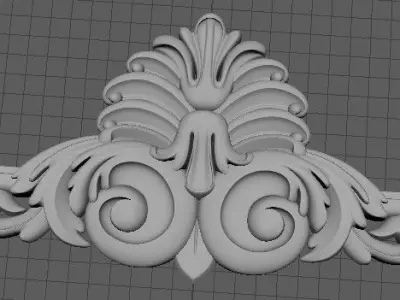 dekor ornately carved ornament 3D model