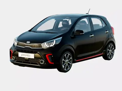 Kia Picanto 2020 GT Line Spec Low-poly 3D model