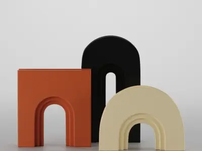 ARCHED MODERN VASE 3D model