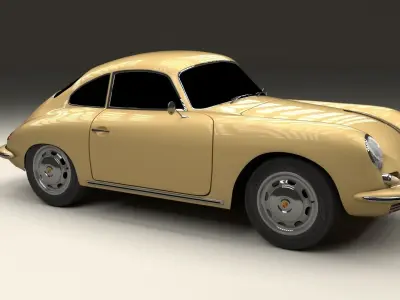 Porsche 356 Coupe 3D model