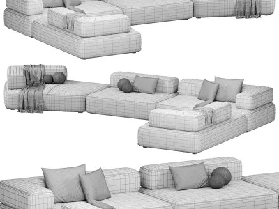 CHOLET Sectional Sofa 3 3D model