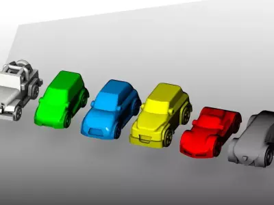 Miniature cars - Kanban 3D print model