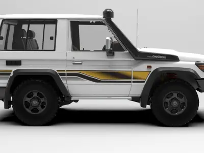 Toyota Land Cruiser J71 3door 3D model