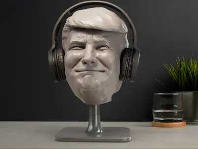 Donald Trump Headphone Stand  3D print model